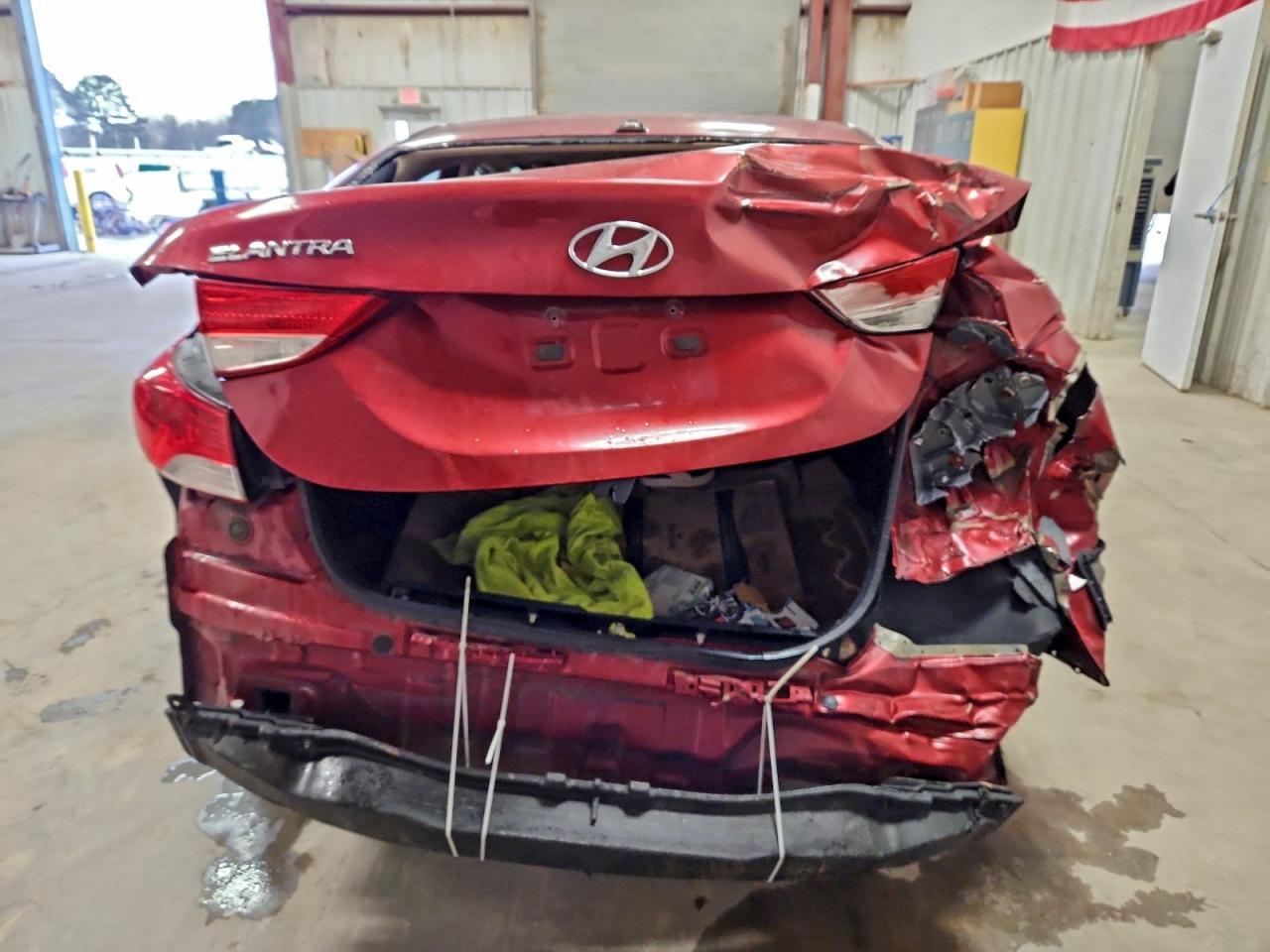 2012 Hyundai Elantra Gls Red vin: KMHDH4AE6CU324090