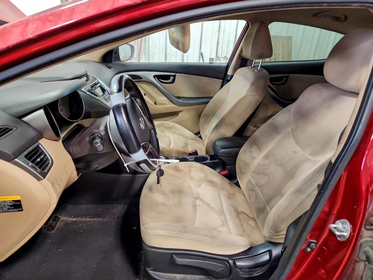 2012 Hyundai Elantra Gls Red vin: KMHDH4AE6CU324090