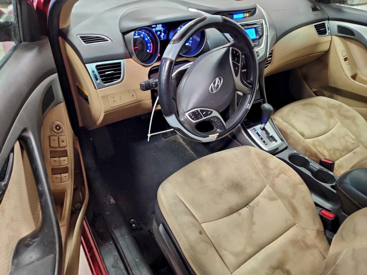 2012 Hyundai Elantra Gls Red vin: KMHDH4AE6CU324090