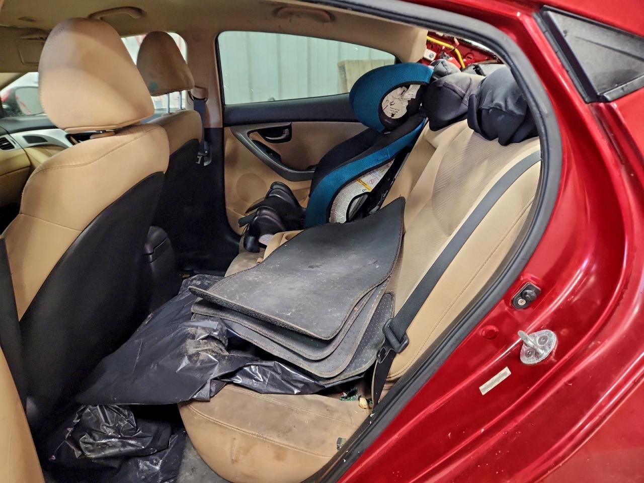 2012 Hyundai Elantra Gls Red vin: KMHDH4AE6CU324090
