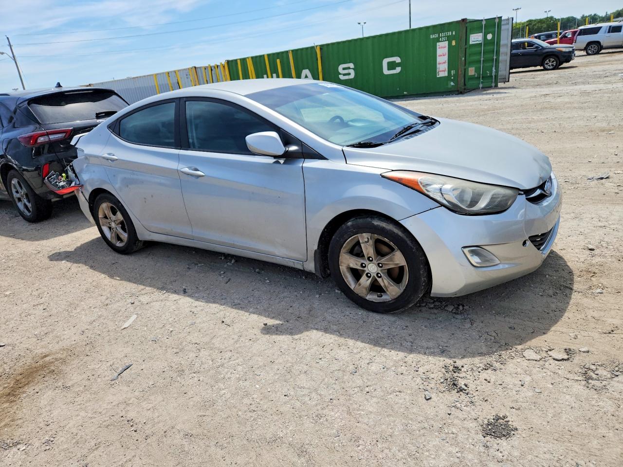 2012 Hyundai Elantra Gls Silver vin: KMHDH4AE6CU324493