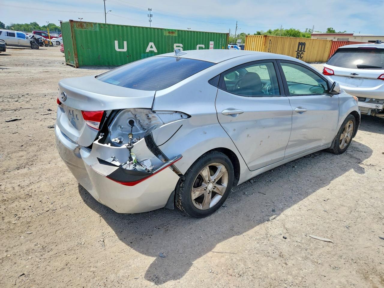 2012 Hyundai Elantra Gls Silver vin: KMHDH4AE6CU324493