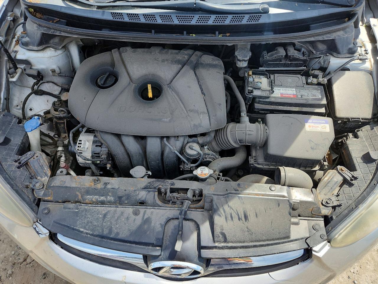 2012 Hyundai Elantra Gls Silver vin: KMHDH4AE6CU324493