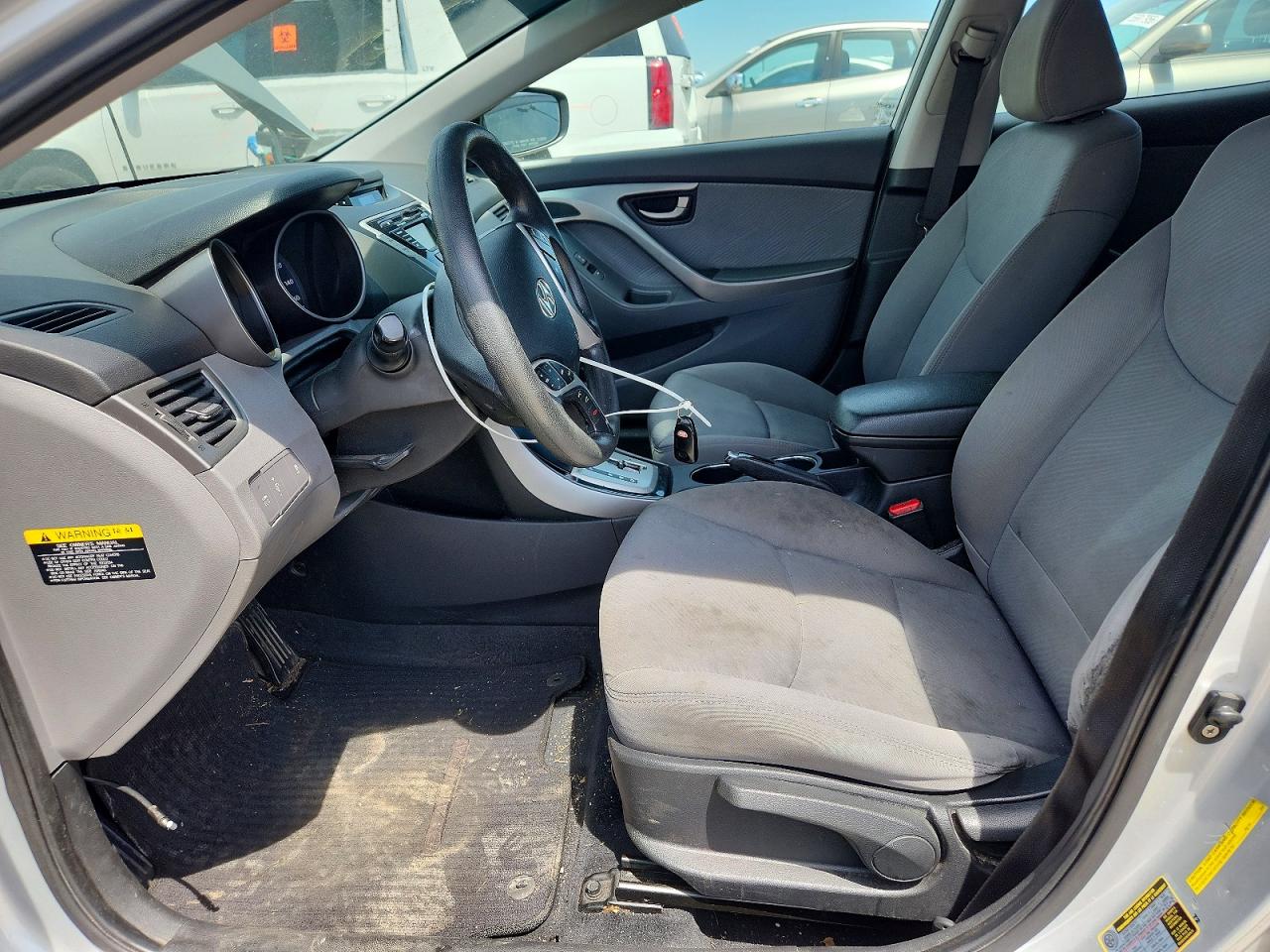 2012 Hyundai Elantra Gls Silver vin: KMHDH4AE6CU324493