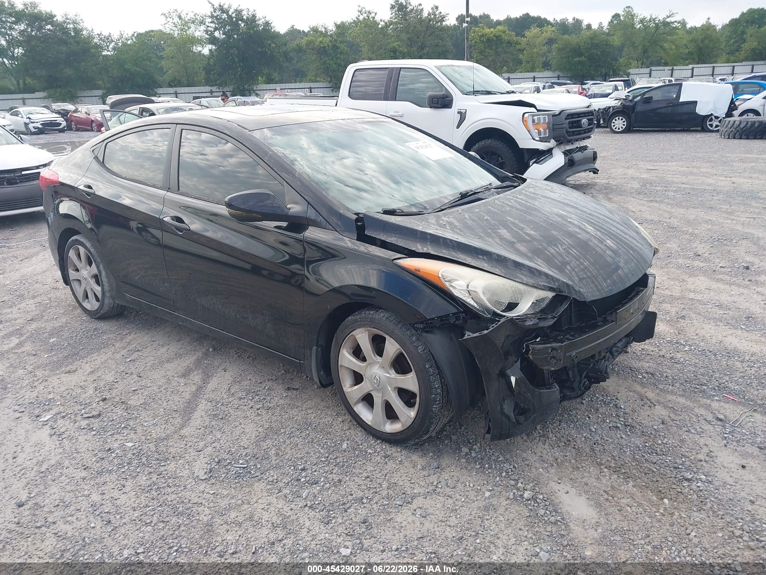 2012 Hyundai Elantra Limited (ulsan Plant) Black vin: KMHDH4AE6CU325997