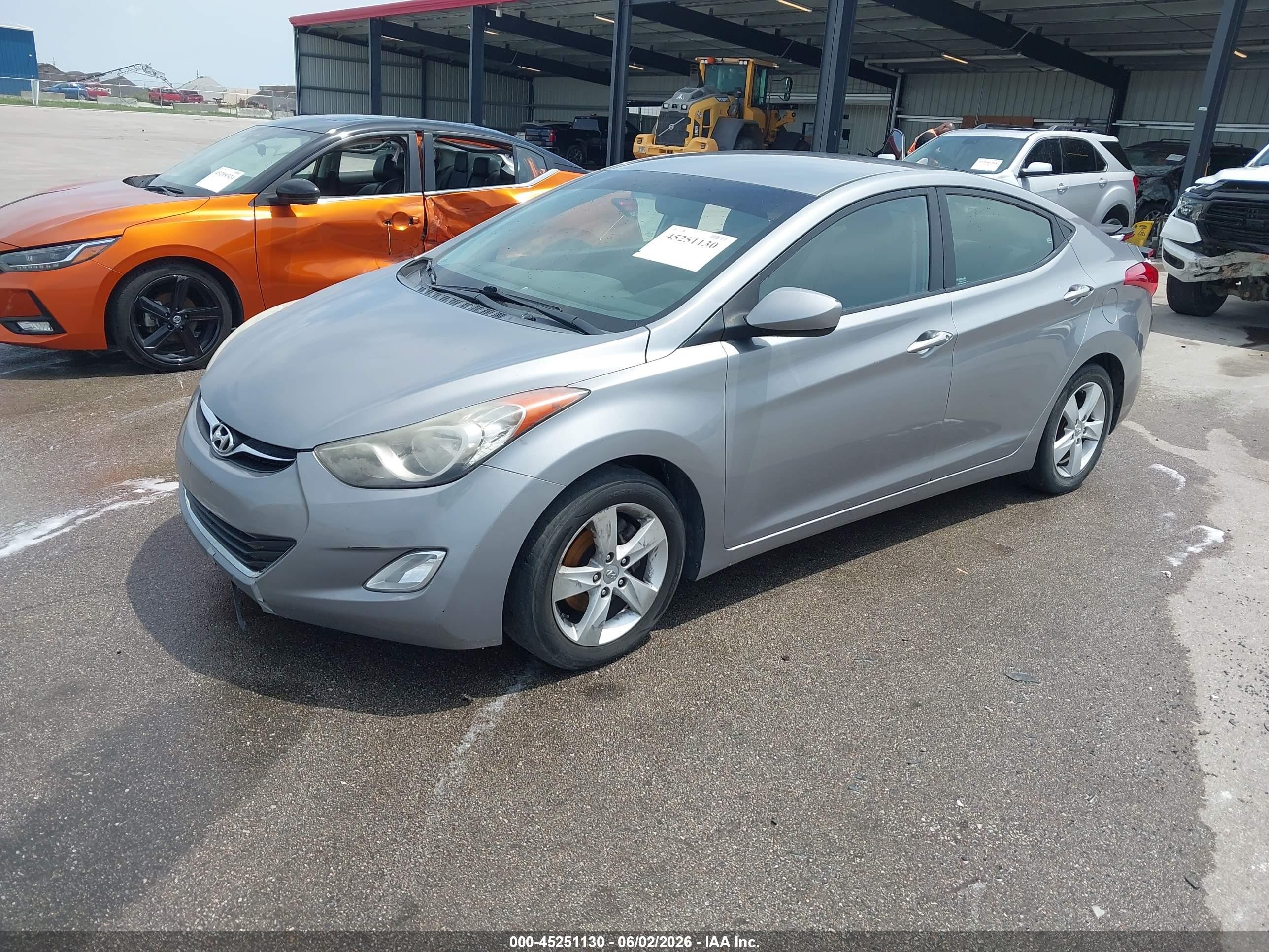 2012 Hyundai Elantra Gls (ulsan Plant) Gray vin: KMHDH4AE6CU330391