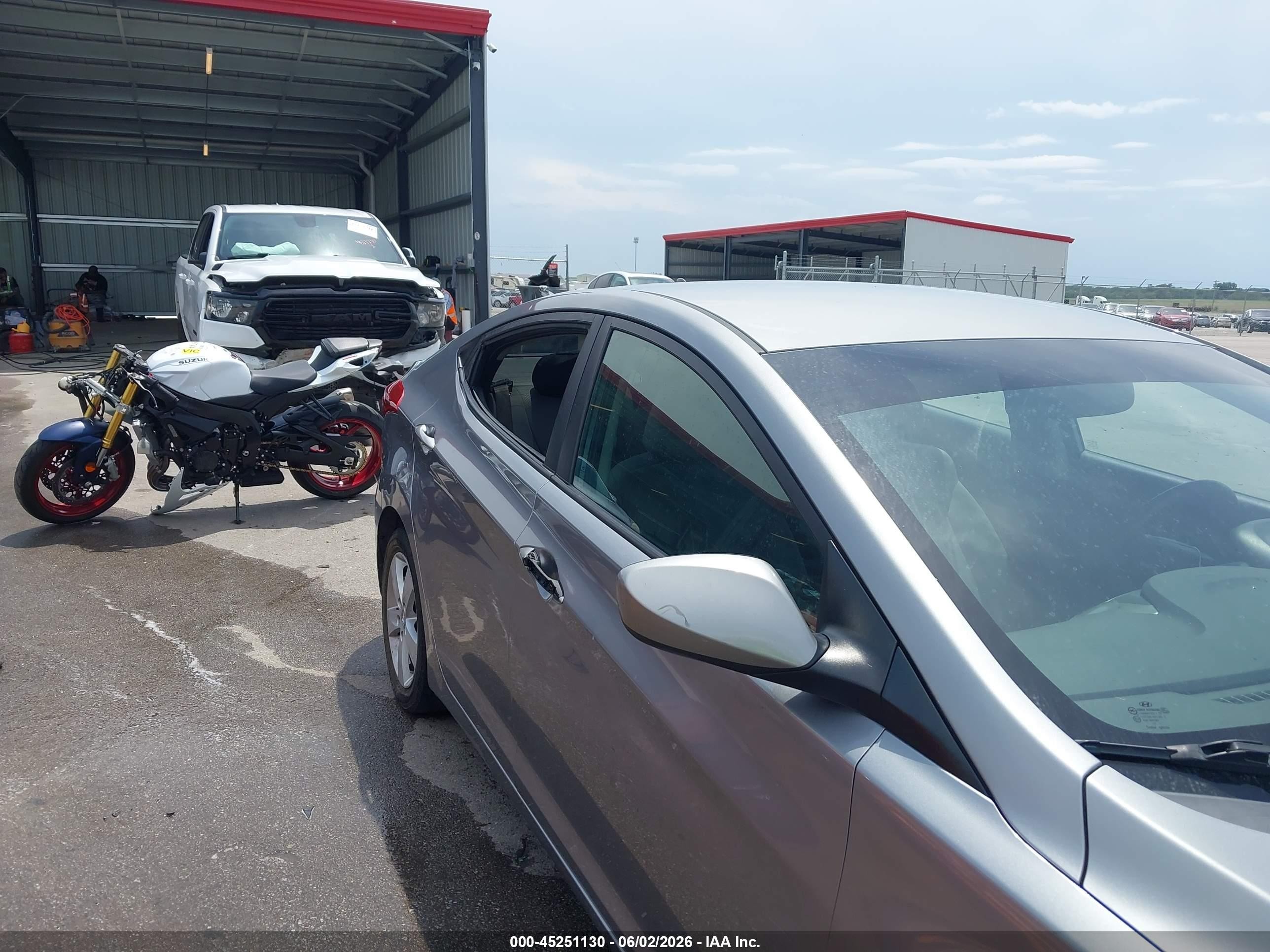 2012 Hyundai Elantra Gls (ulsan Plant) Gray vin: KMHDH4AE6CU330391