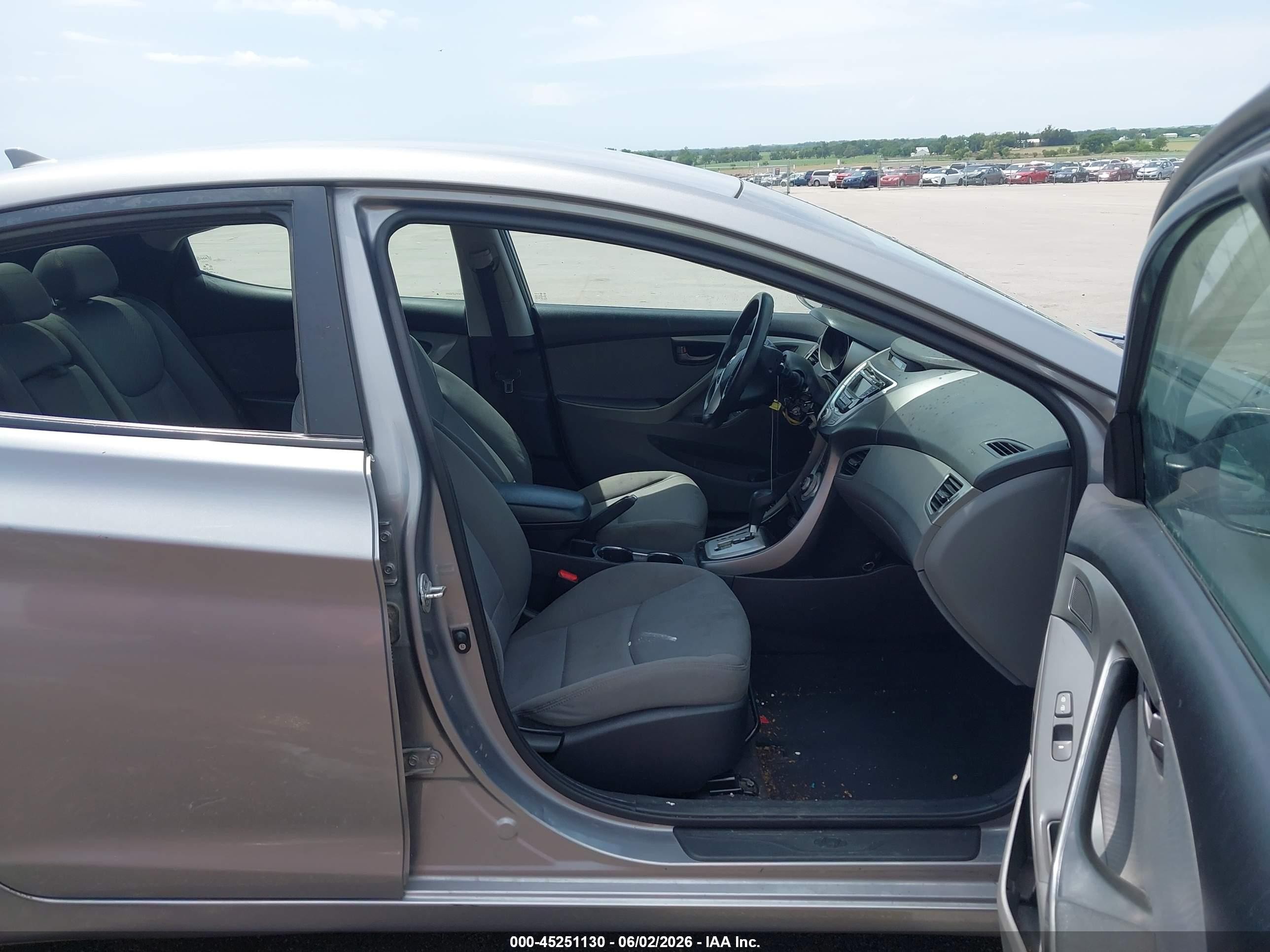 2012 Hyundai Elantra Gls (ulsan Plant) Gray vin: KMHDH4AE6CU330391