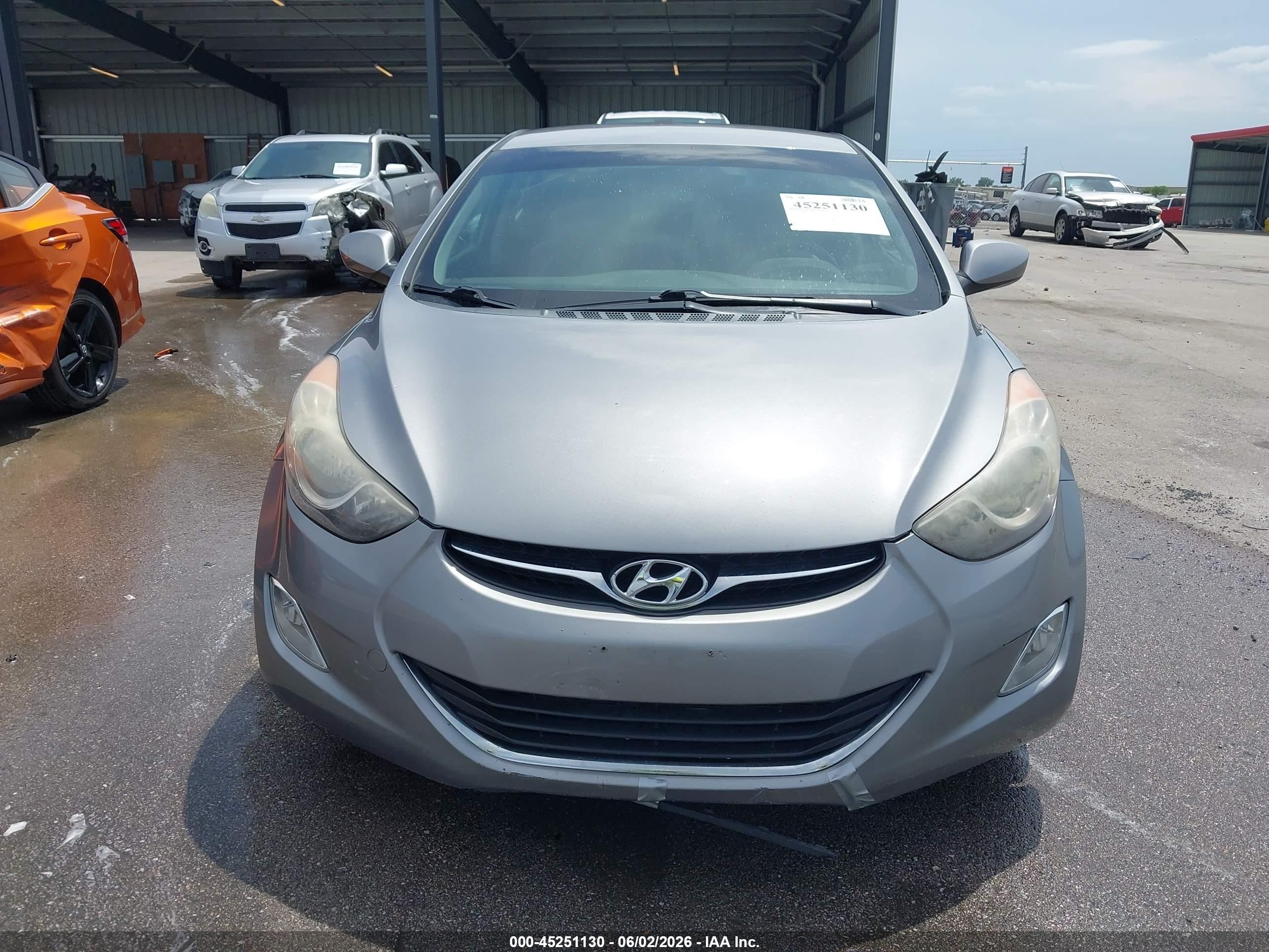2012 Hyundai Elantra Gls (ulsan Plant) Gray vin: KMHDH4AE6CU330391