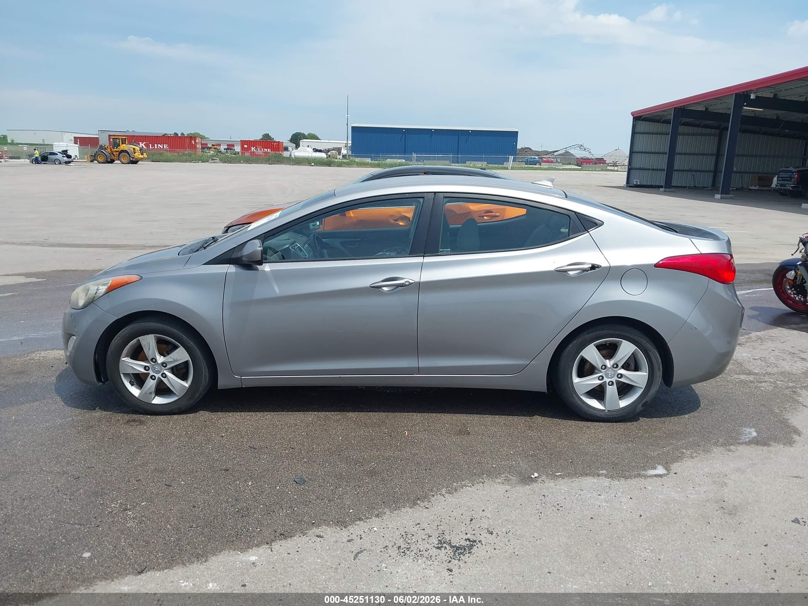 2012 Hyundai Elantra Gls (ulsan Plant) Gray vin: KMHDH4AE6CU330391