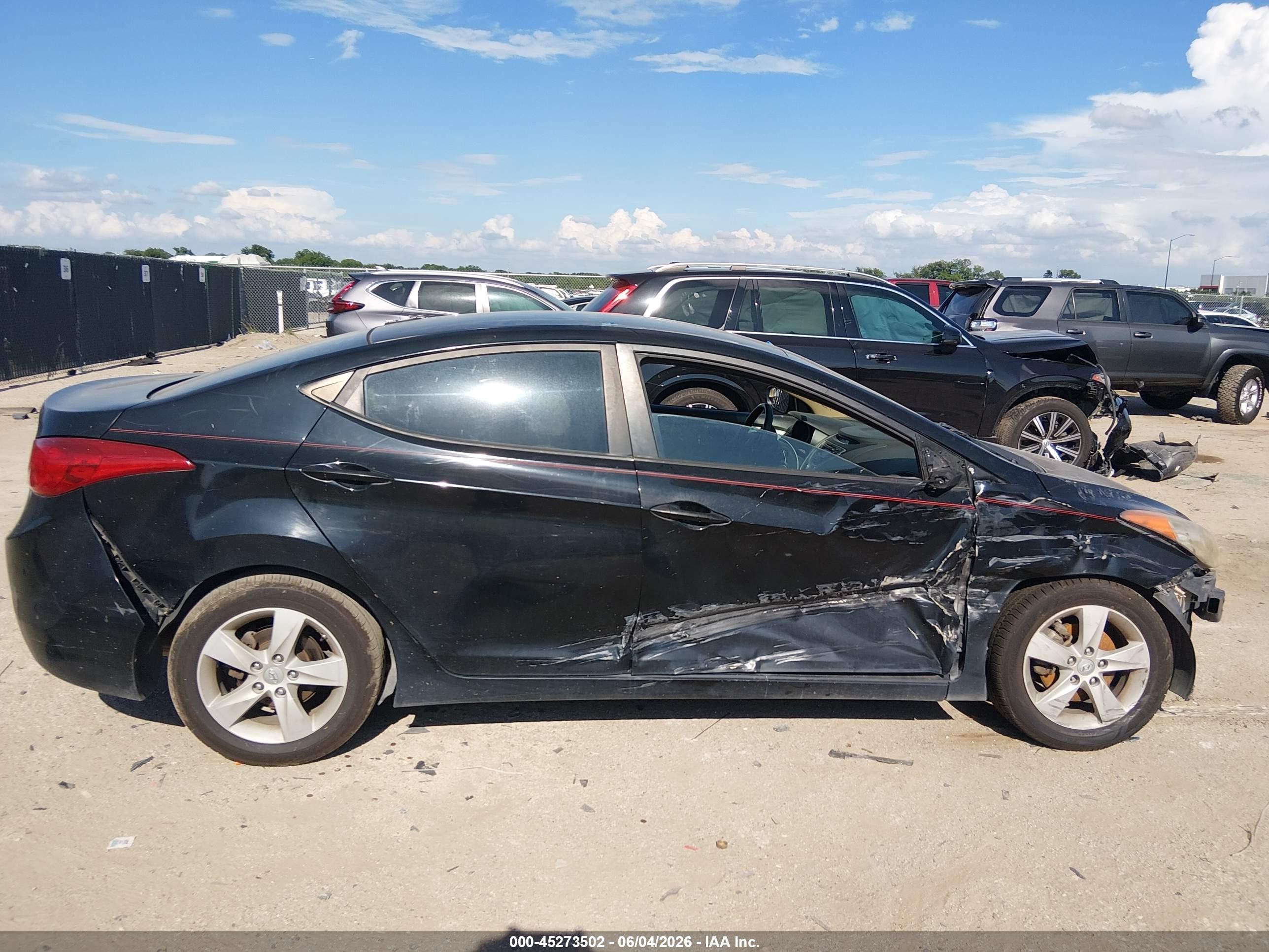 2012 Hyundai Elantra Gls (ulsan Plant) Черный vin: KMHDH4AE6CU339768