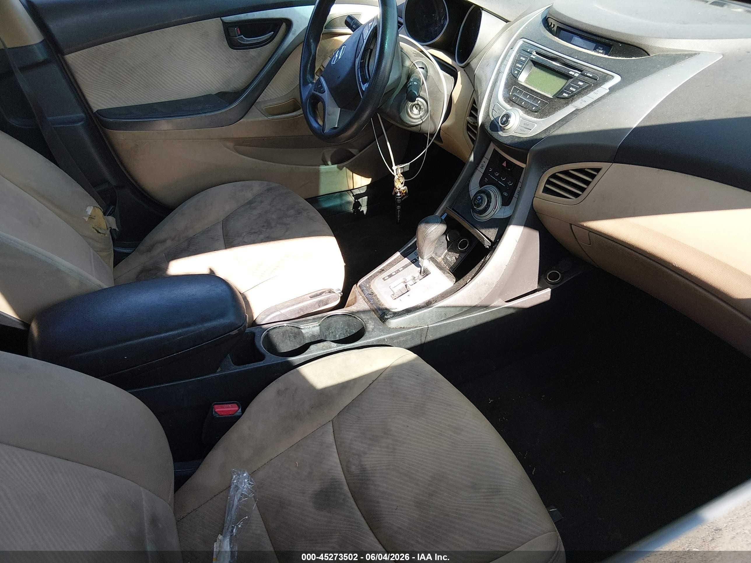 2012 Hyundai Elantra Gls (ulsan Plant) Черный vin: KMHDH4AE6CU339768