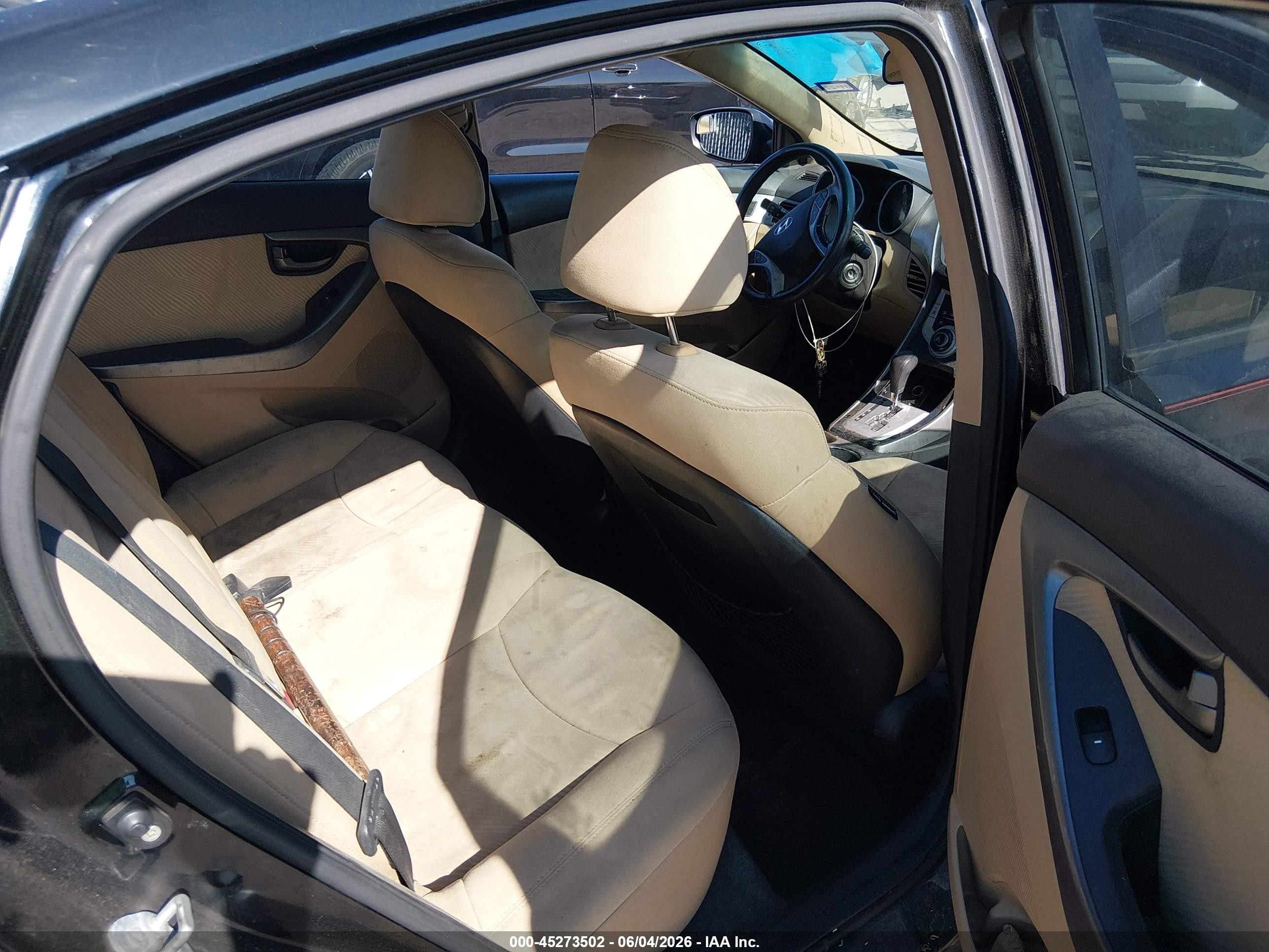 2012 Hyundai Elantra Gls (ulsan Plant) Черный vin: KMHDH4AE6CU339768
