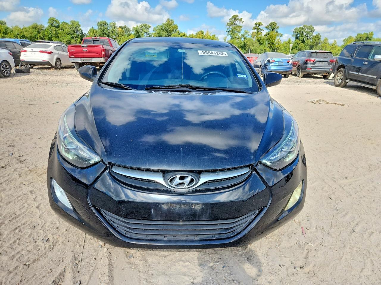 2012 Hyundai Elantra Gls Black vin: KMHDH4AE6CU341245