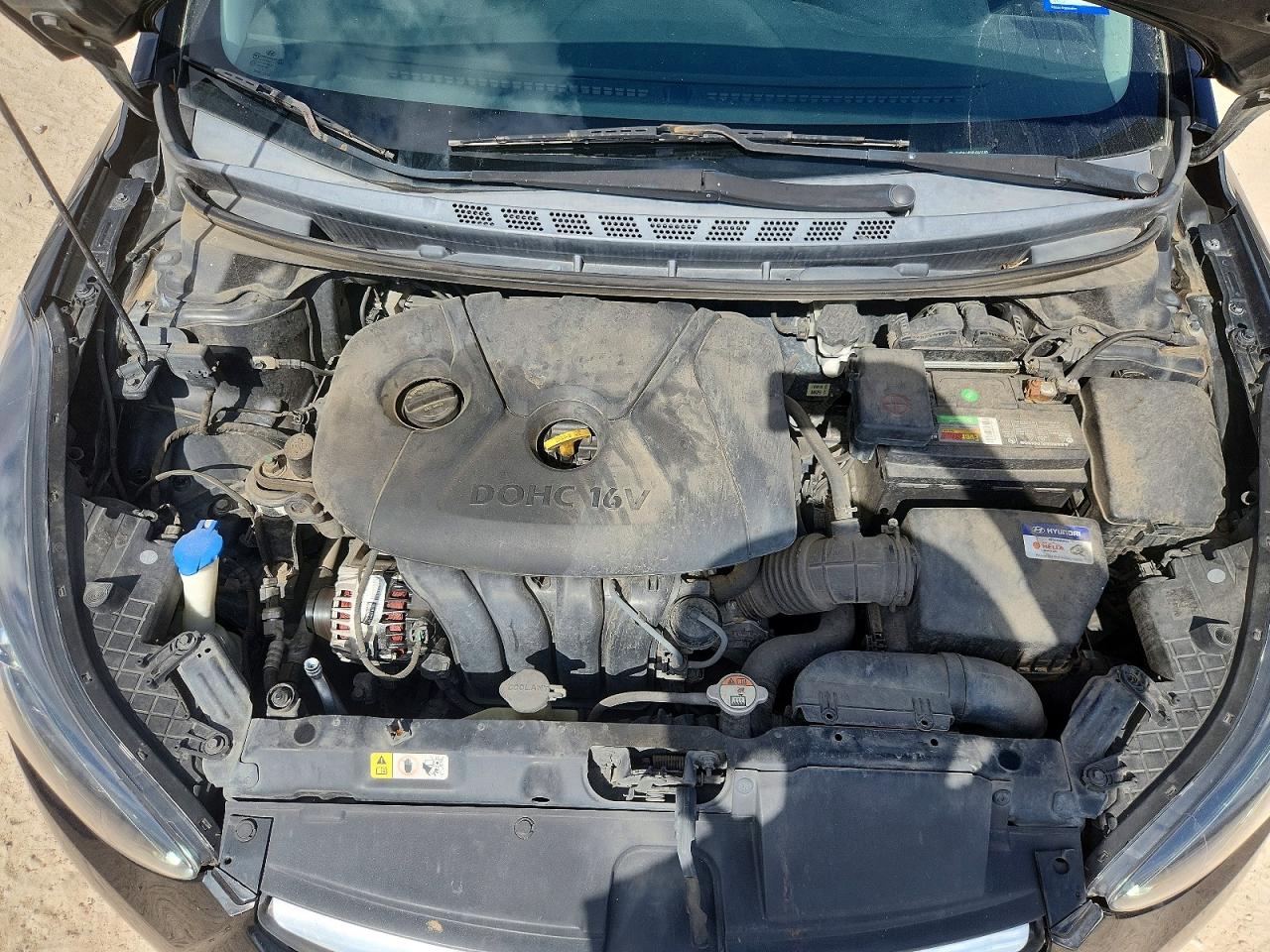 2012 Hyundai Elantra Gls Black vin: KMHDH4AE6CU341245