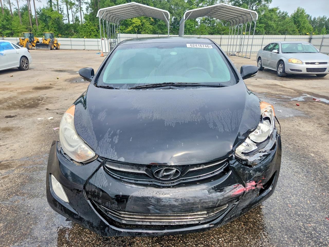2012 Hyundai Elantra Limited Black vin: KMHDH4AE6CU363147
