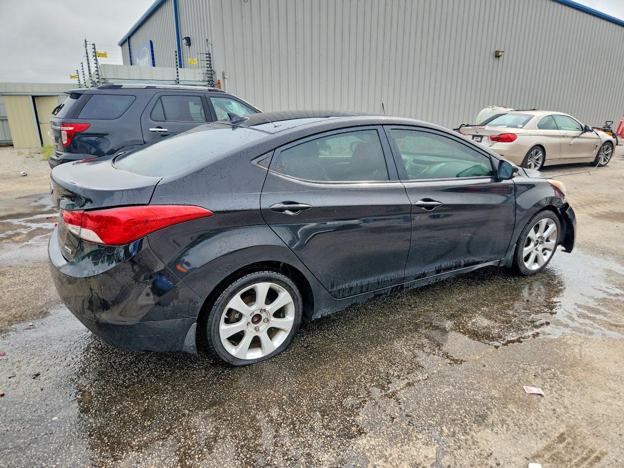 2012 Hyundai Elantra Limited Black vin: KMHDH4AE6CU363147