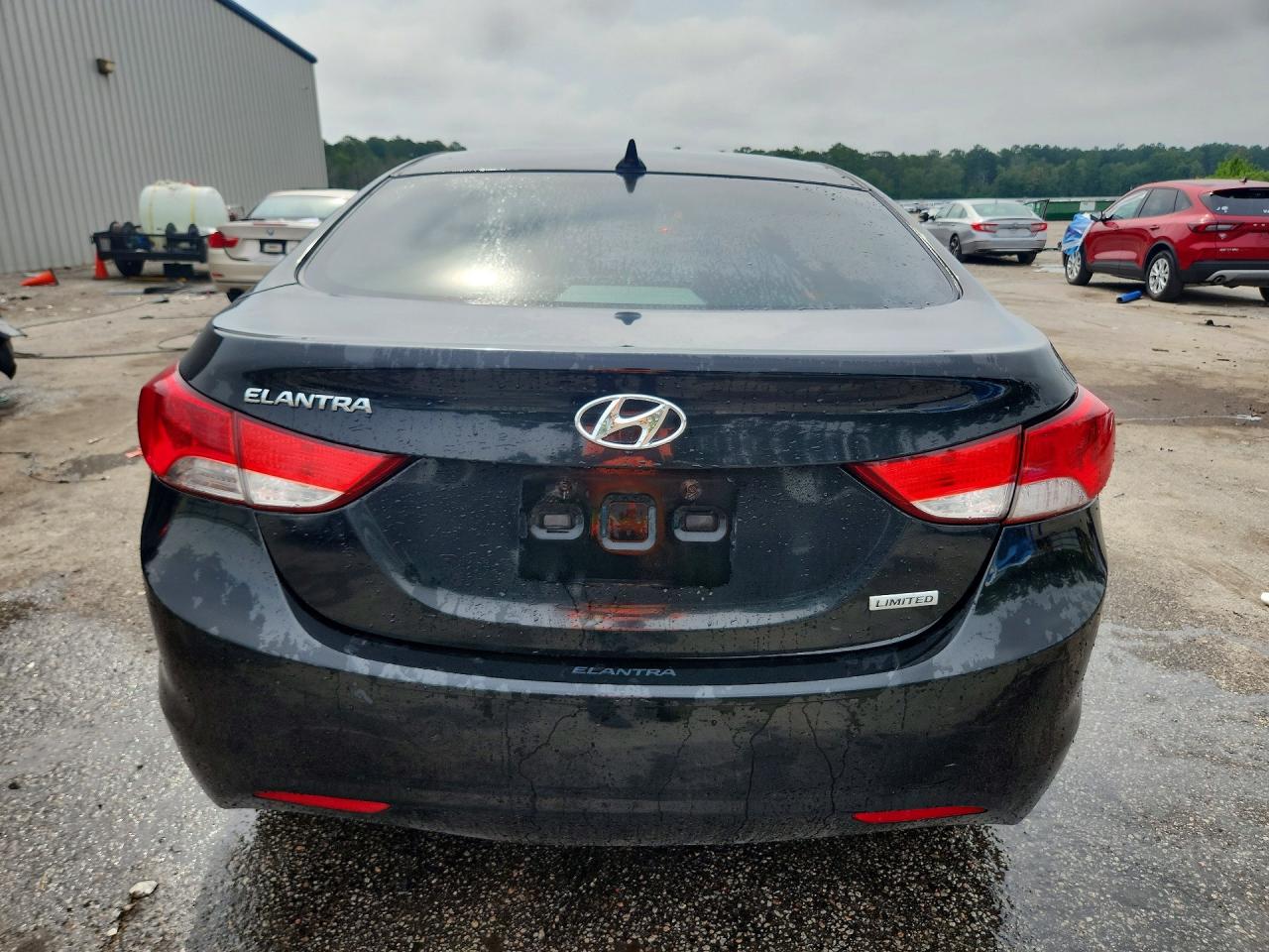 2012 Hyundai Elantra Limited Black vin: KMHDH4AE6CU363147