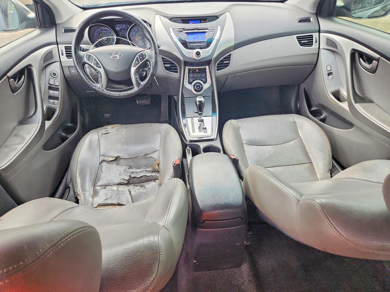 2012 Hyundai Elantra Limited Black vin: KMHDH4AE6CU363147