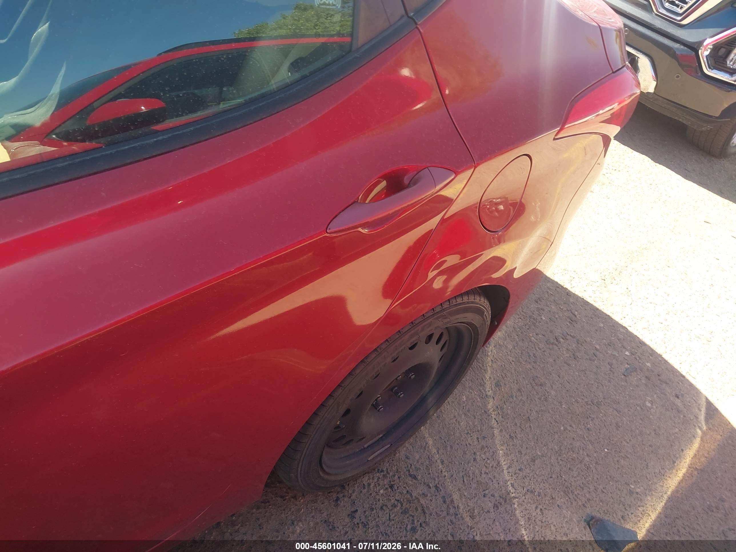 2012 Hyundai Elantra Limited (ulsan Plant) Red vin: KMHDH4AE6CU368719