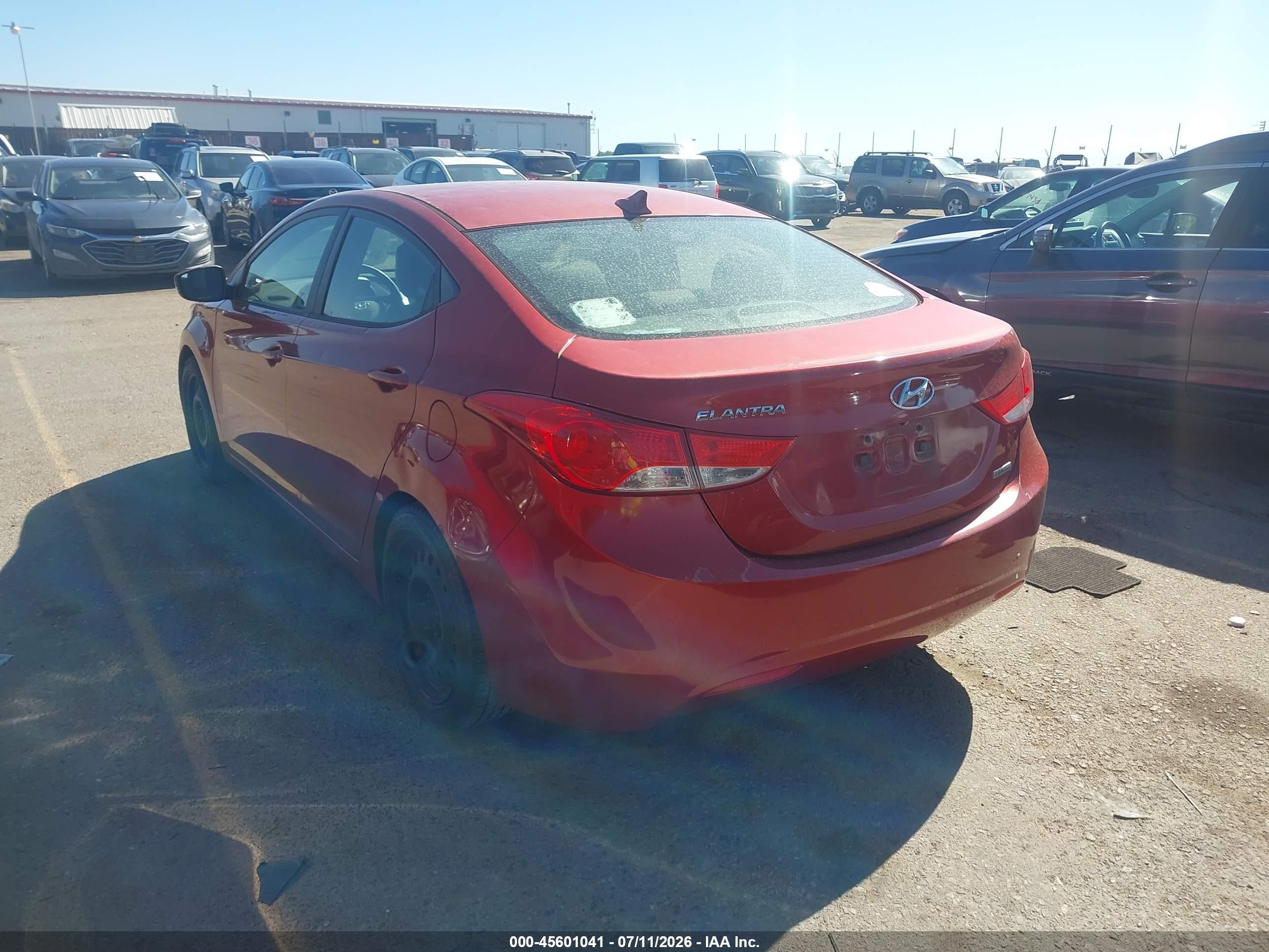 2012 Hyundai Elantra Limited (ulsan Plant) Red vin: KMHDH4AE6CU368719