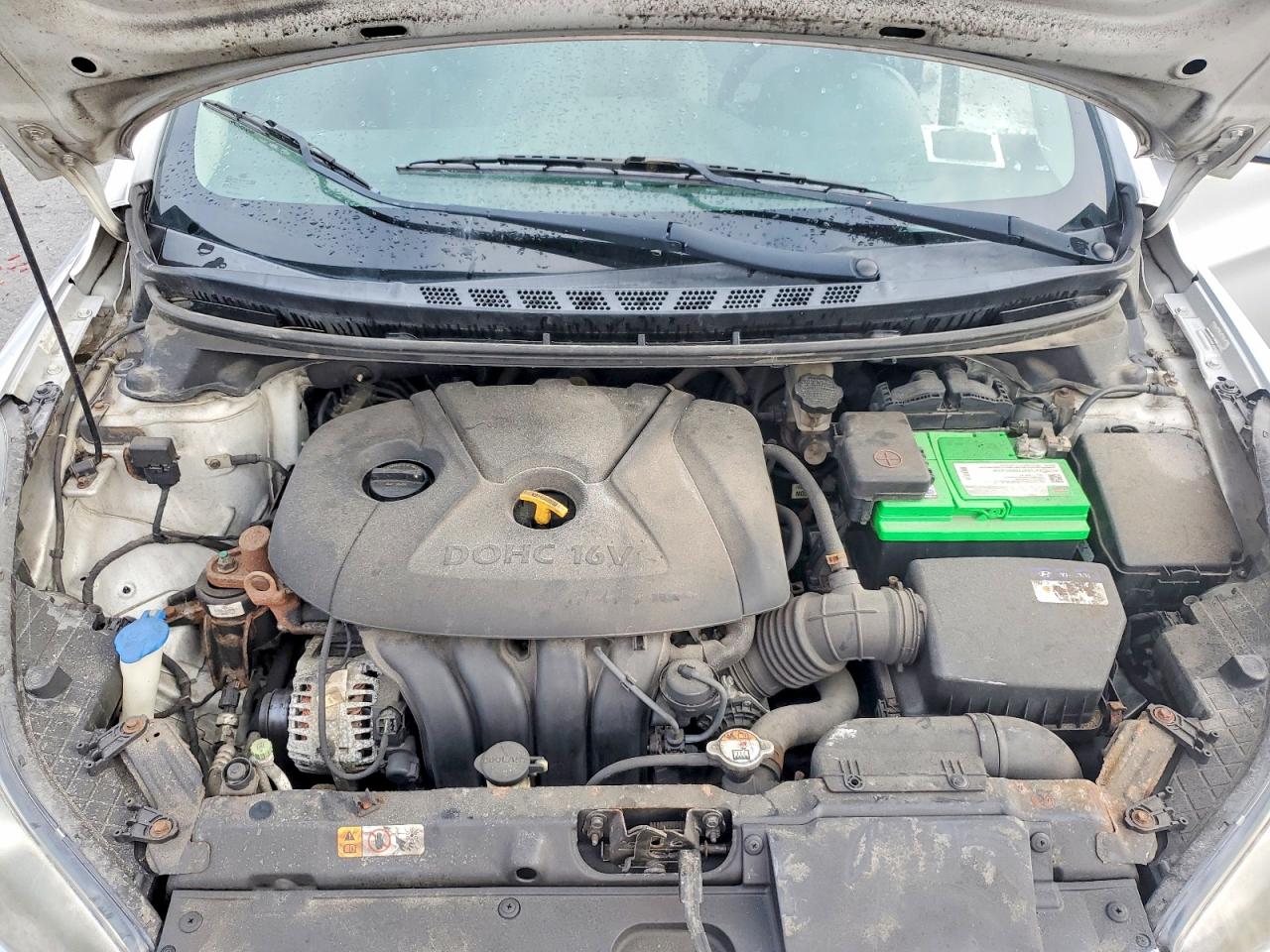 2012 Hyundai Elantra Gls Silver vin: KMHDH4AE6CU375606