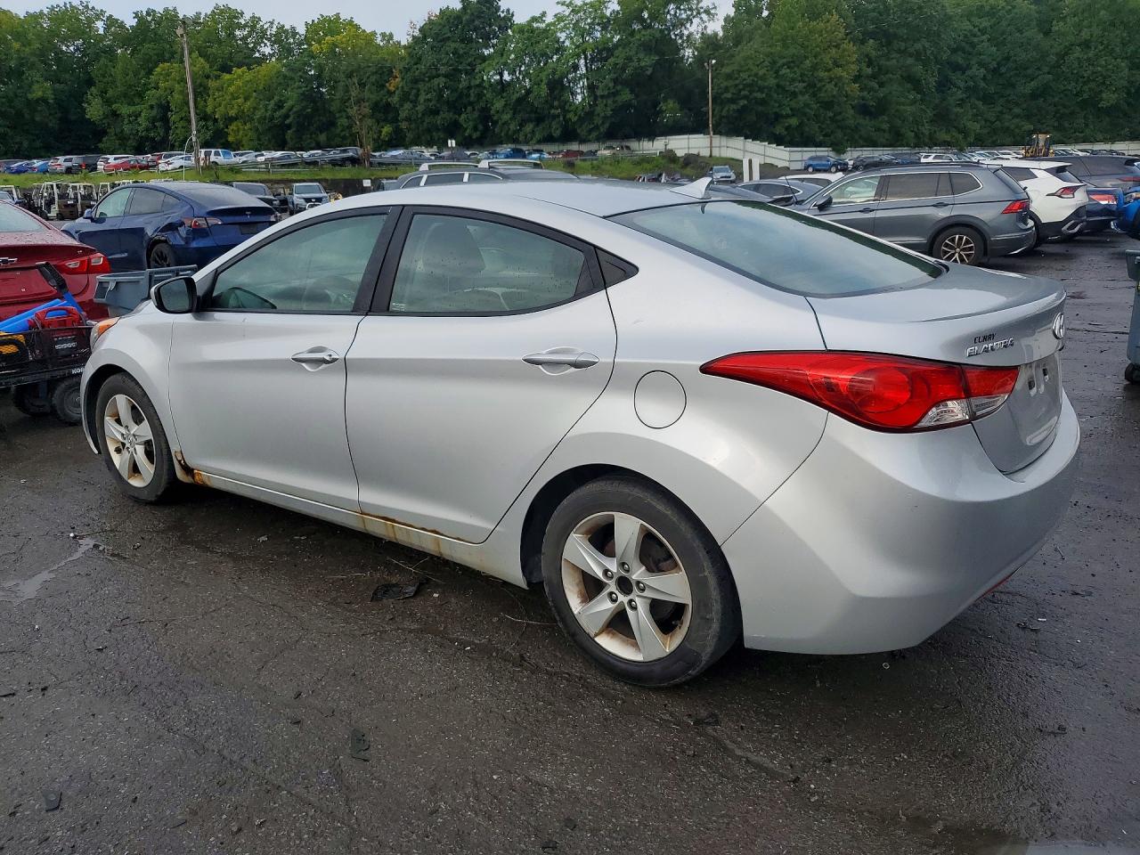 2012 Hyundai Elantra Gls Silver vin: KMHDH4AE6CU375606