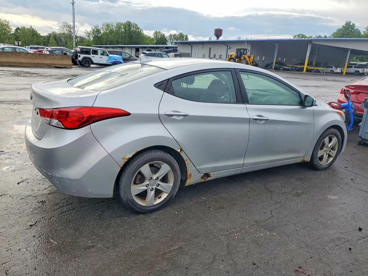 2012 Hyundai Elantra Gls Silver vin: KMHDH4AE6CU375606