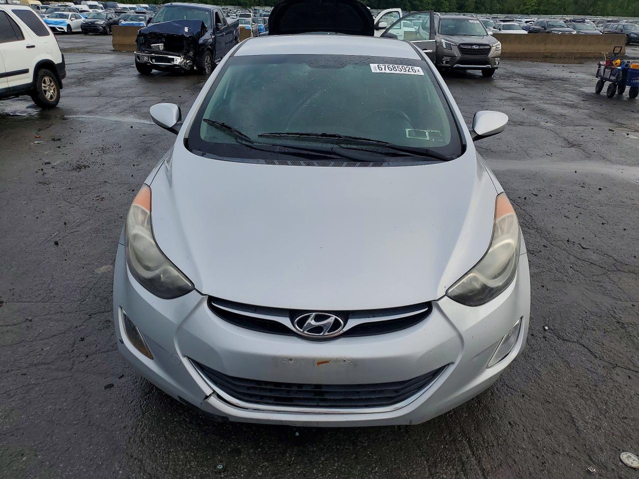 2012 Hyundai Elantra Gls Silver vin: KMHDH4AE6CU375606
