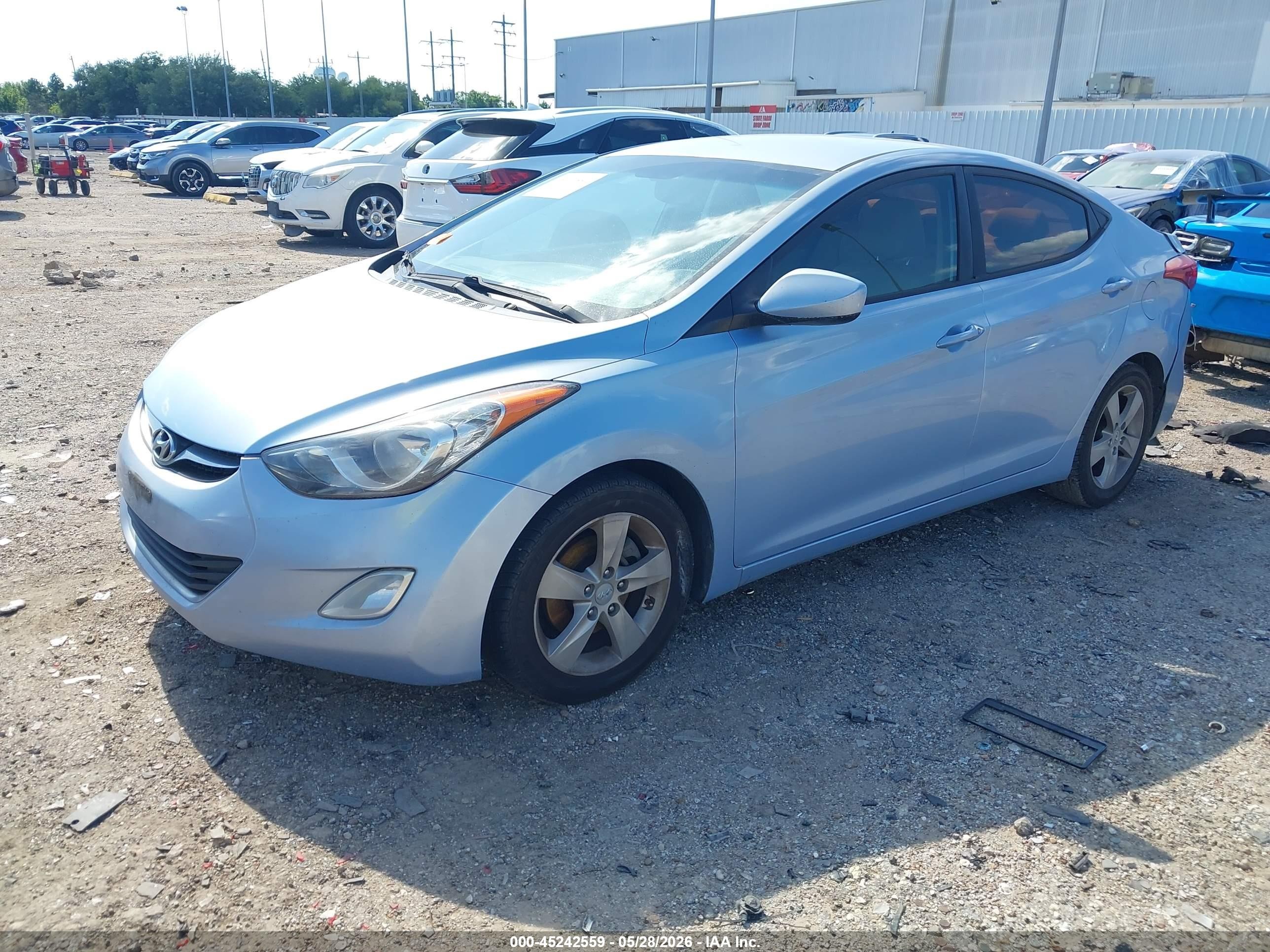 2012 Hyundai Elantra Gls (ulsan Plant) Light Blue vin: KMHDH4AE6CU376772