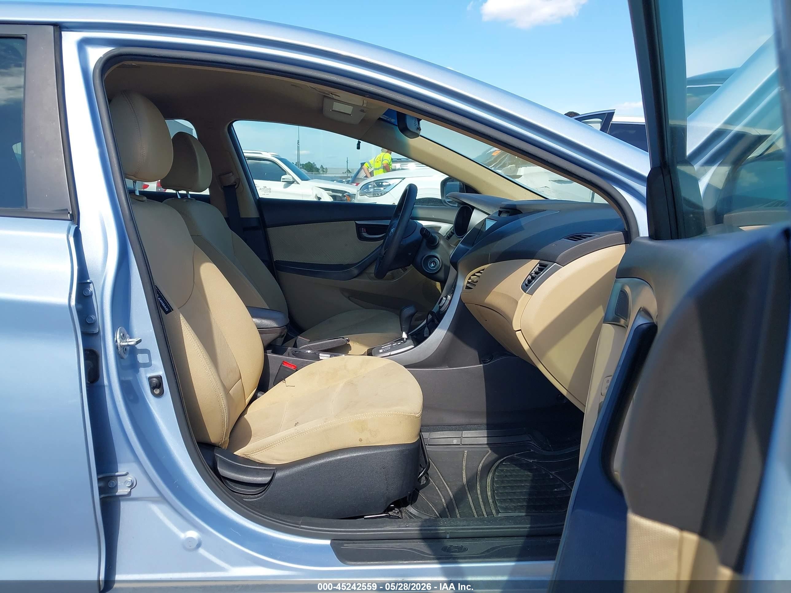 2012 Hyundai Elantra Gls (ulsan Plant) Light Blue vin: KMHDH4AE6CU376772
