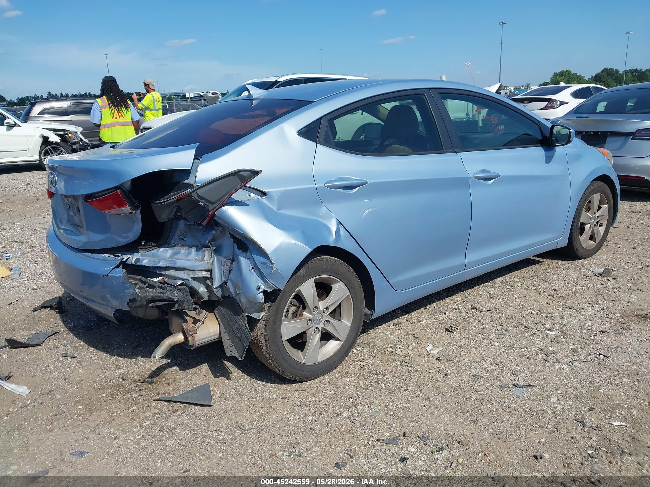 2012 Hyundai Elantra Gls (ulsan Plant) Light Blue vin: KMHDH4AE6CU376772