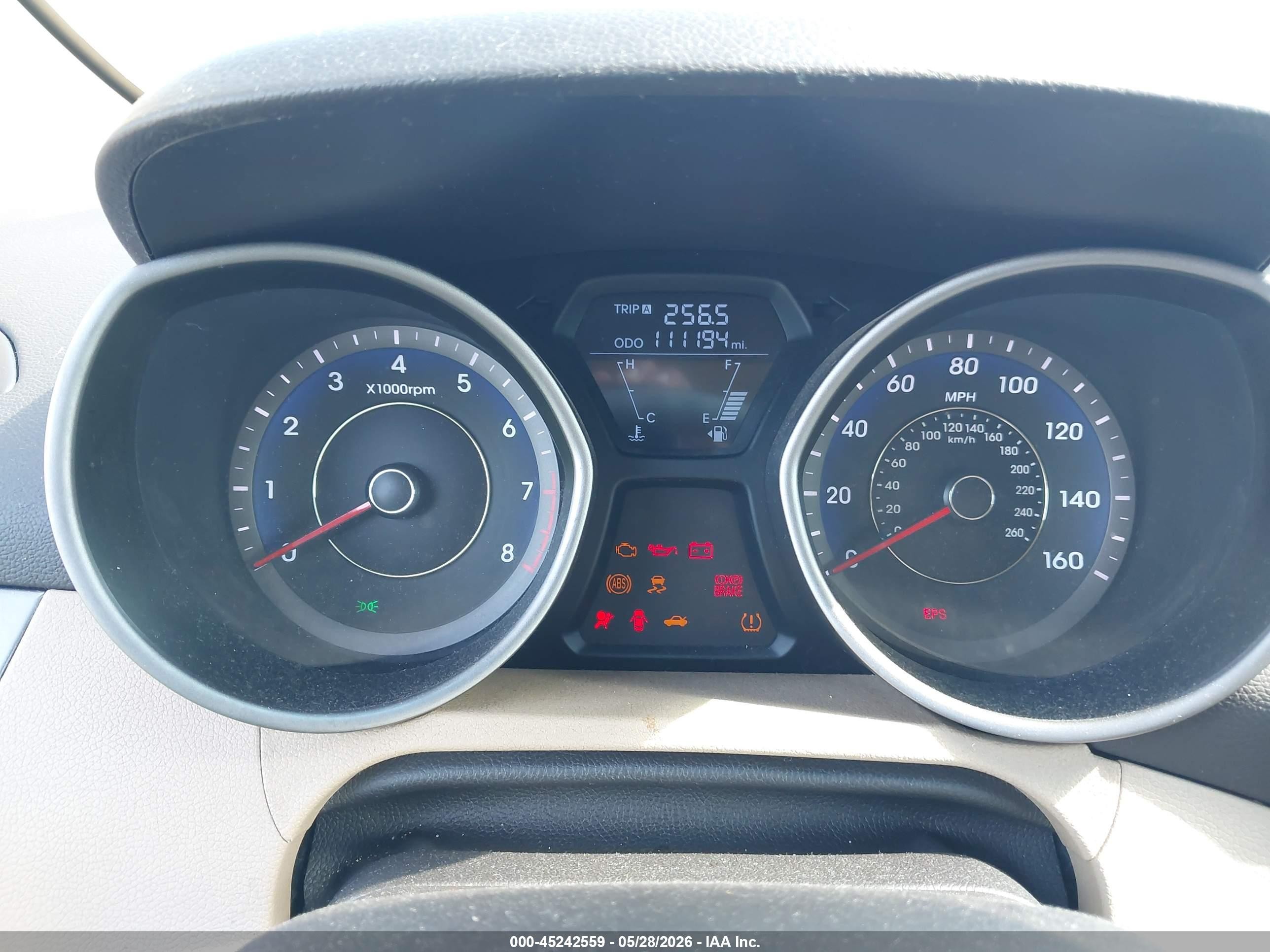 2012 Hyundai Elantra Gls (ulsan Plant) Light Blue vin: KMHDH4AE6CU376772