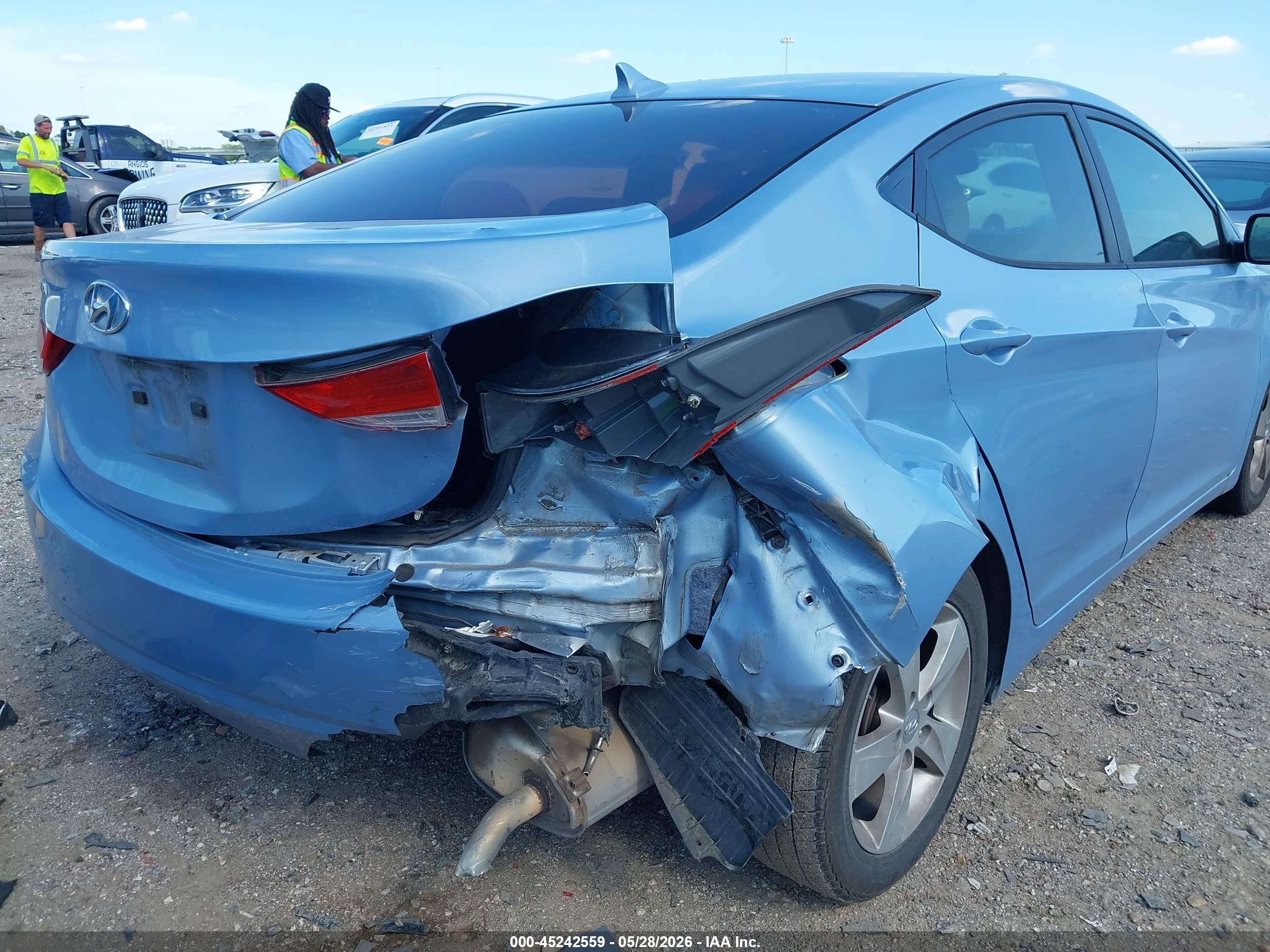 2012 Hyundai Elantra Gls (ulsan Plant) Light Blue vin: KMHDH4AE6CU376772