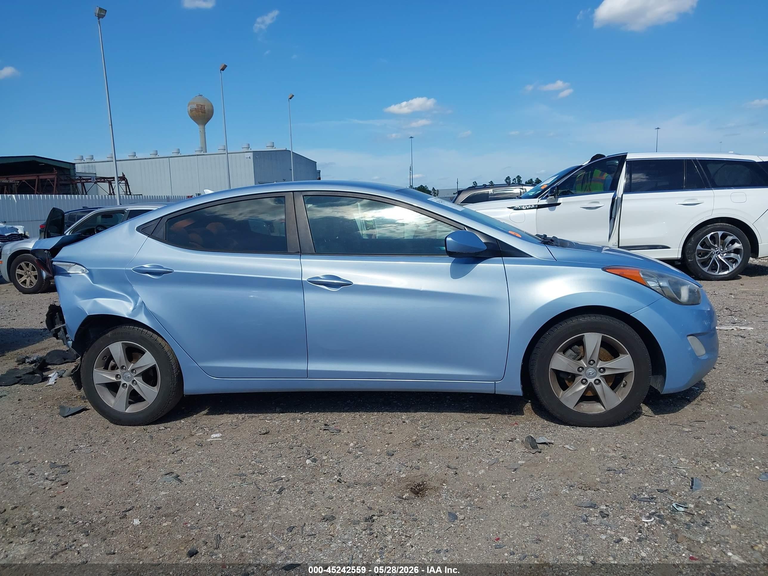 2012 Hyundai Elantra Gls (ulsan Plant) Light Blue vin: KMHDH4AE6CU376772