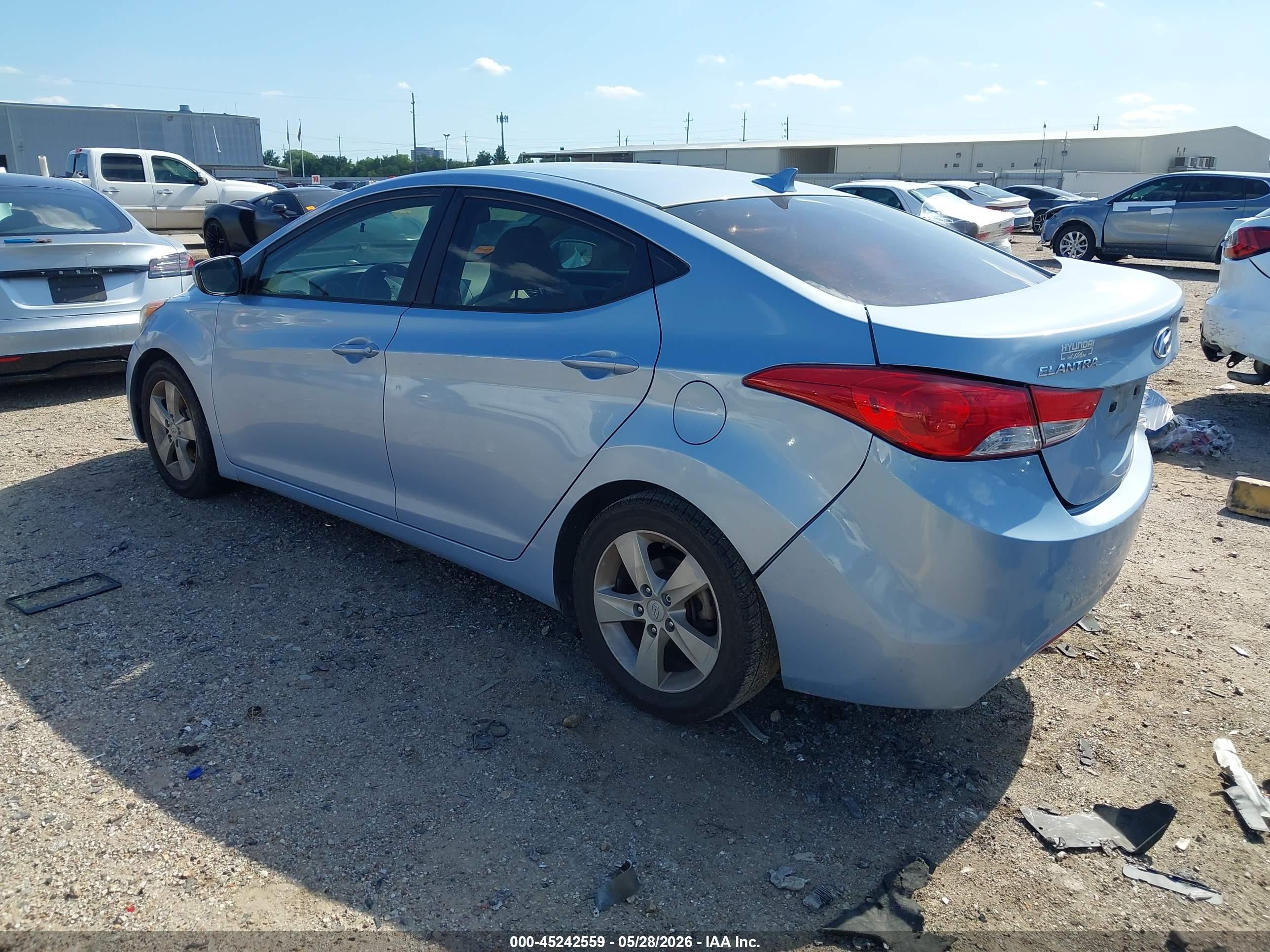 2012 Hyundai Elantra Gls (ulsan Plant) Light Blue vin: KMHDH4AE6CU376772
