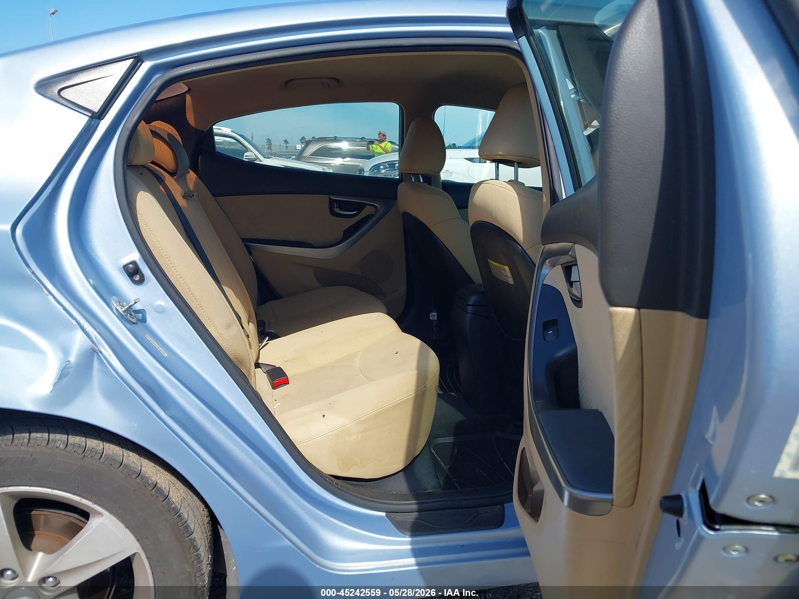 2012 Hyundai Elantra Gls (ulsan Plant) Light Blue vin: KMHDH4AE6CU376772
