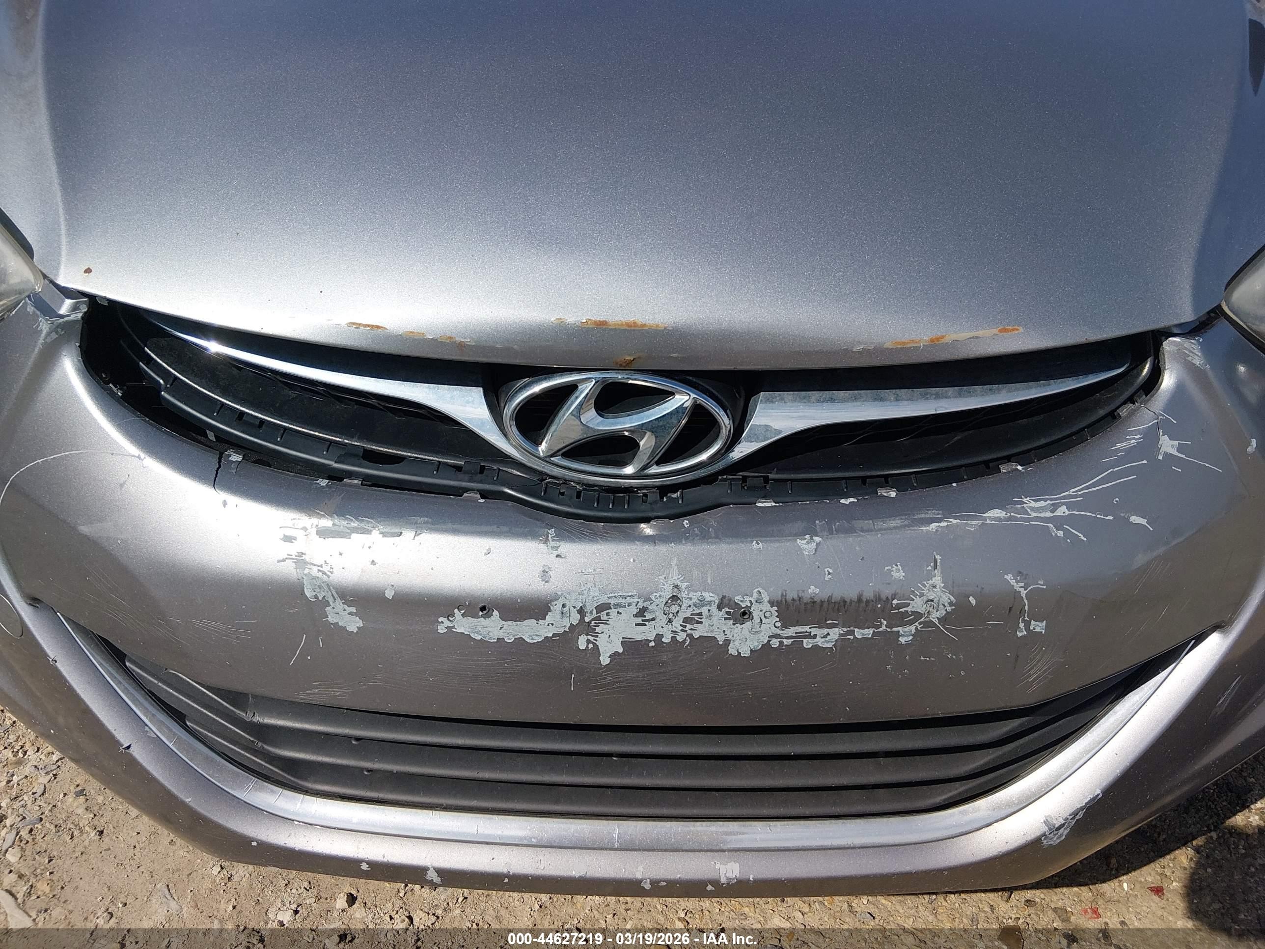 2012 Hyundai Elantra Gls (ulsan Plant) Серый vin: KMHDH4AE6CU388663