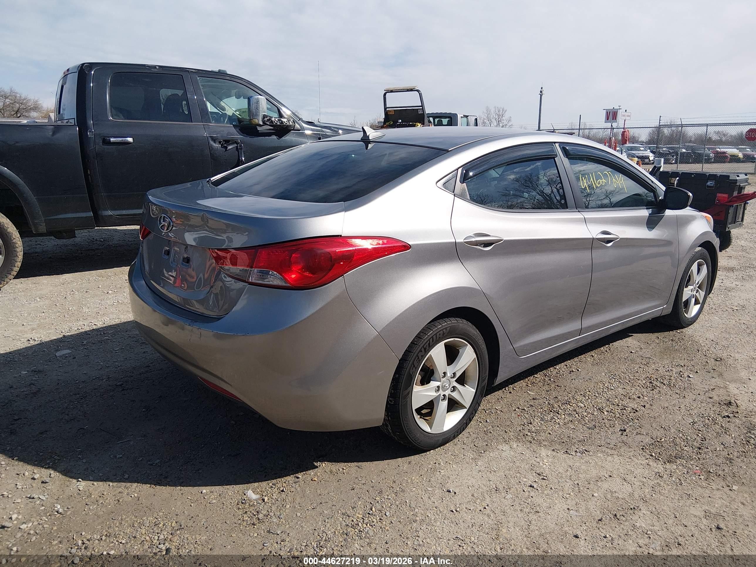 2012 Hyundai Elantra Gls (ulsan Plant) Серый vin: KMHDH4AE6CU388663