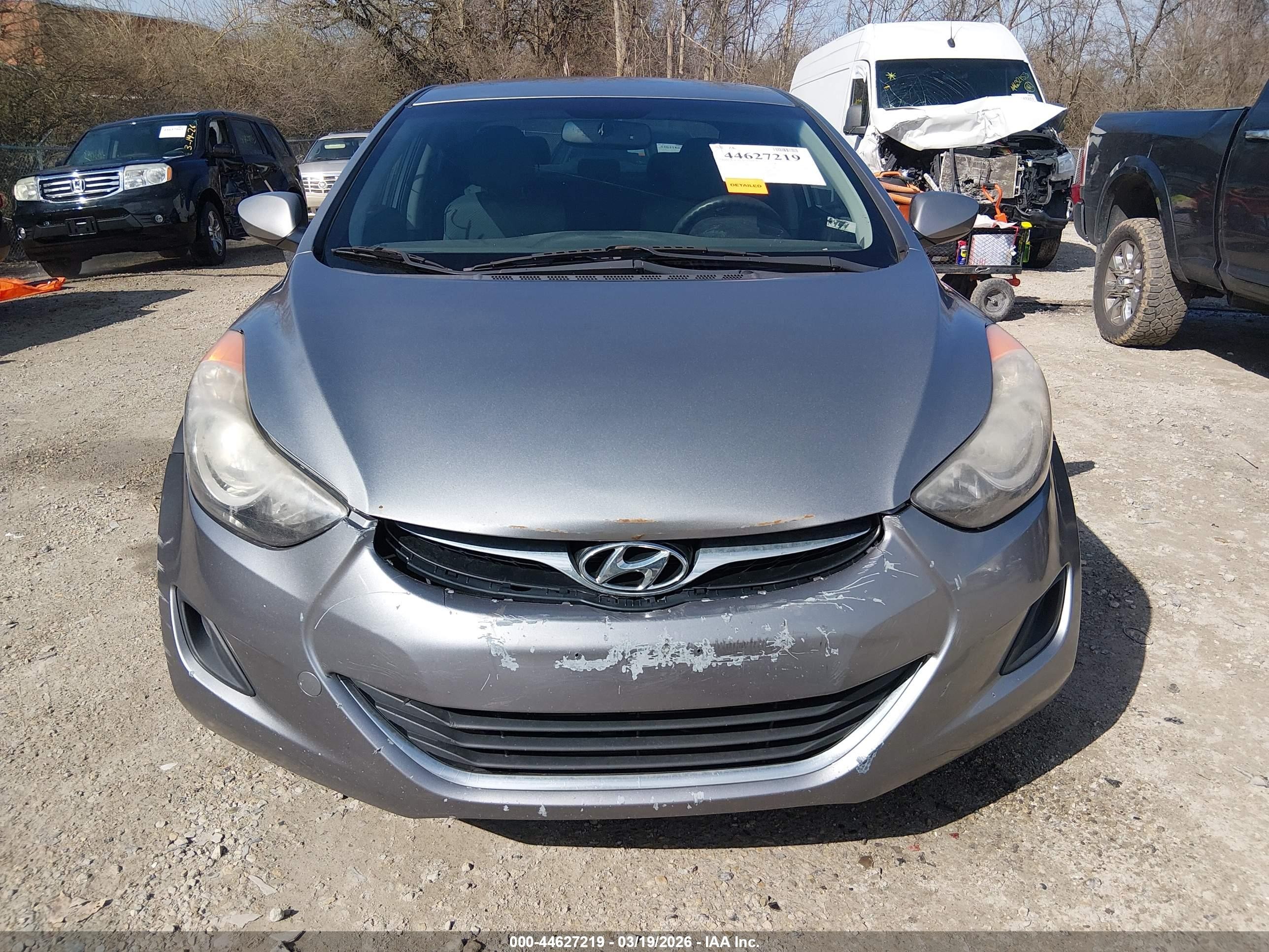 2012 Hyundai Elantra Gls (ulsan Plant) Серый vin: KMHDH4AE6CU388663