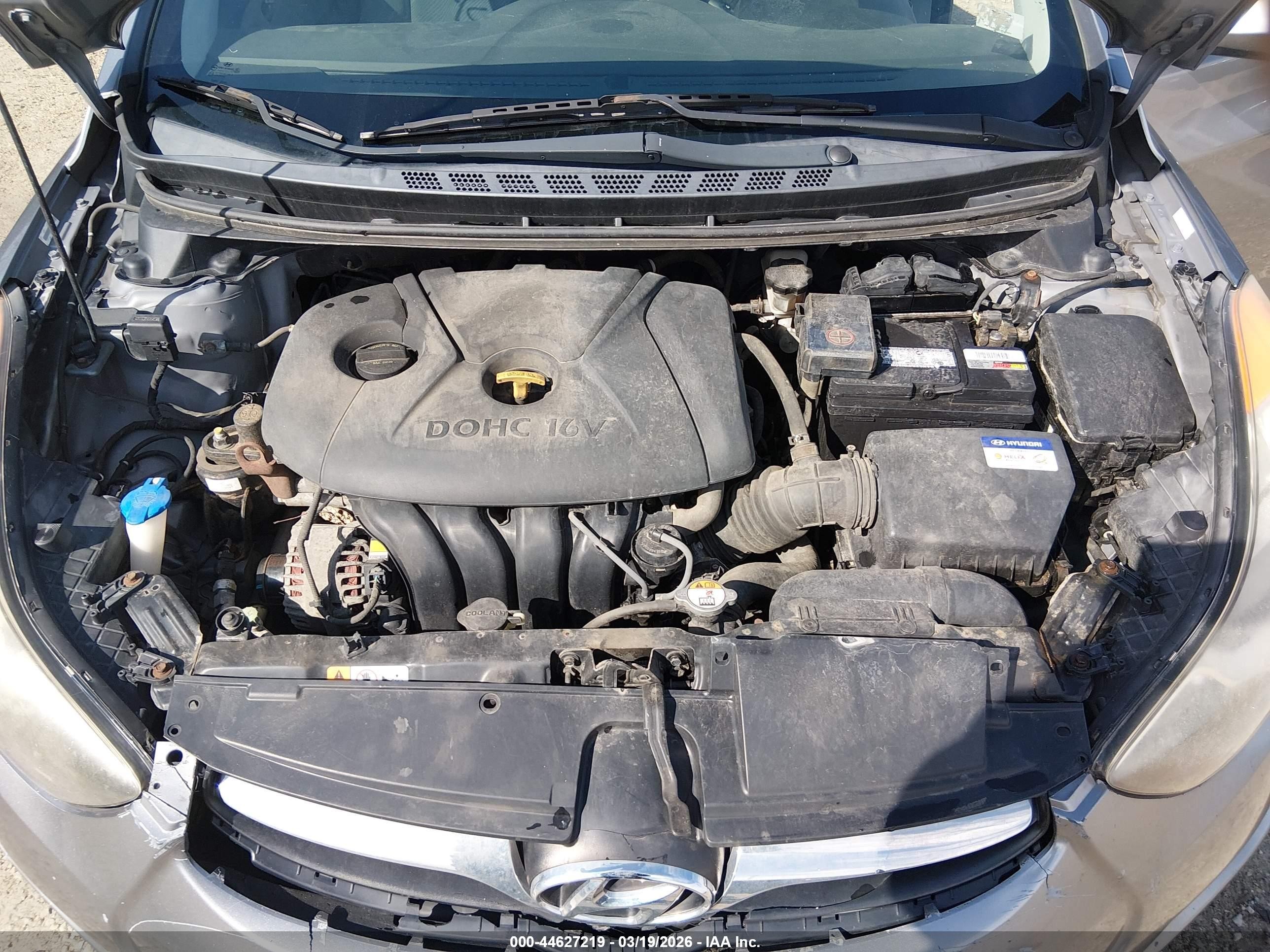 2012 Hyundai Elantra Gls (ulsan Plant) Серый vin: KMHDH4AE6CU388663