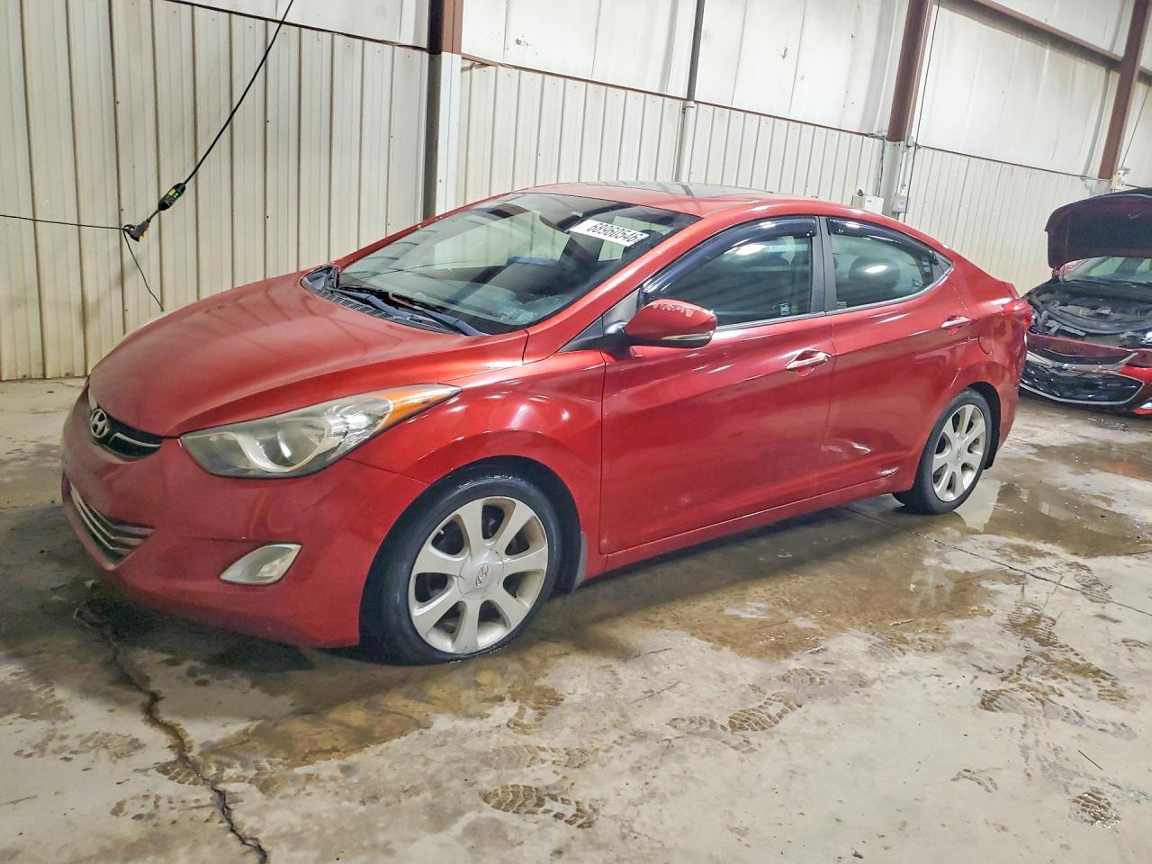 2012 Hyundai Elantra Limited Красный vin: KMHDH4AE6CU388937