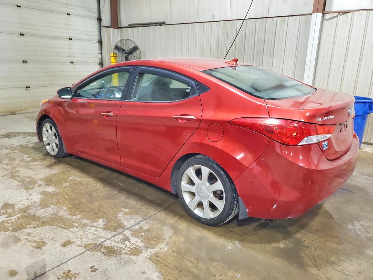 2012 Hyundai Elantra Limited Red vin: KMHDH4AE6CU388937