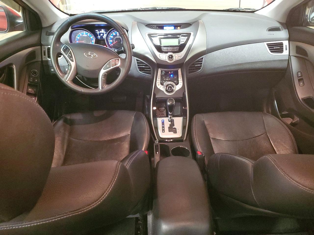 2012 Hyundai Elantra Limited Red vin: KMHDH4AE6CU388937