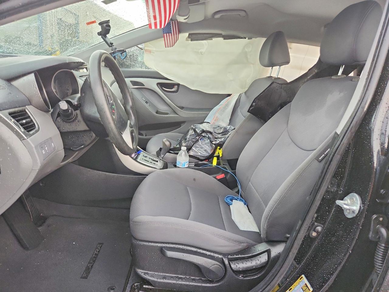 2012 Hyundai Elantra Gls Black vin: KMHDH4AE6CU407518