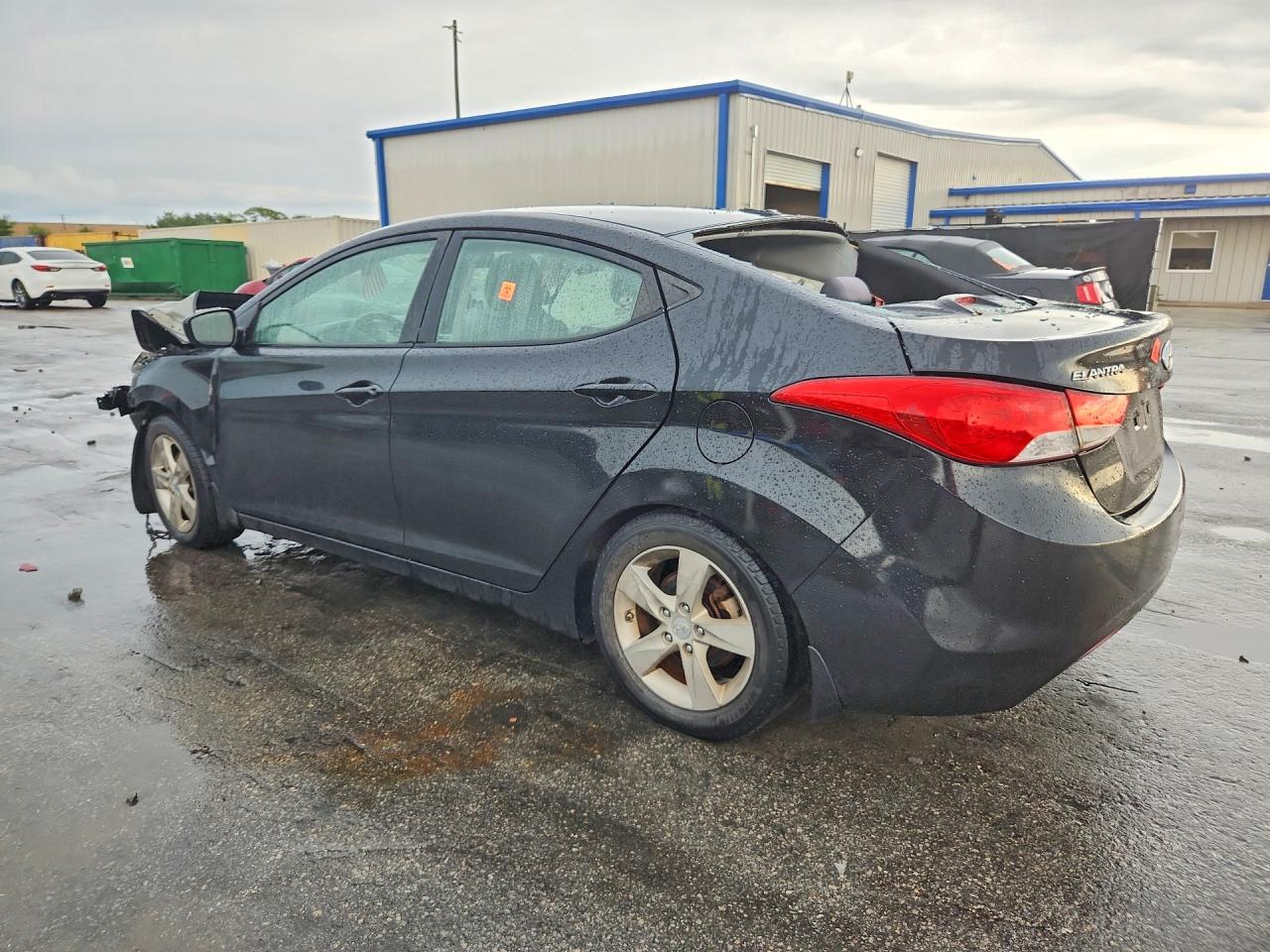 2012 Hyundai Elantra Gls Black vin: KMHDH4AE6CU407518