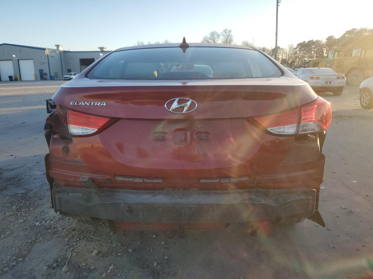 2012 Hyundai Elantra Gls Red vin: KMHDH4AE6CU410015