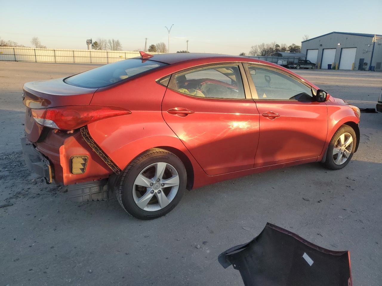 2012 Hyundai Elantra Gls Red vin: KMHDH4AE6CU410015