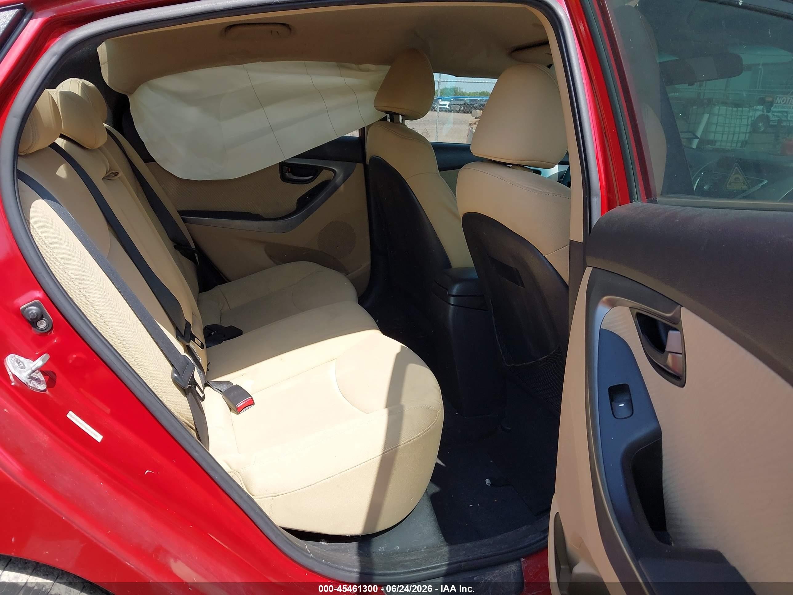 2012 Hyundai Elantra Gls (ulsan Plant) Red vin: KMHDH4AE6CU444990
