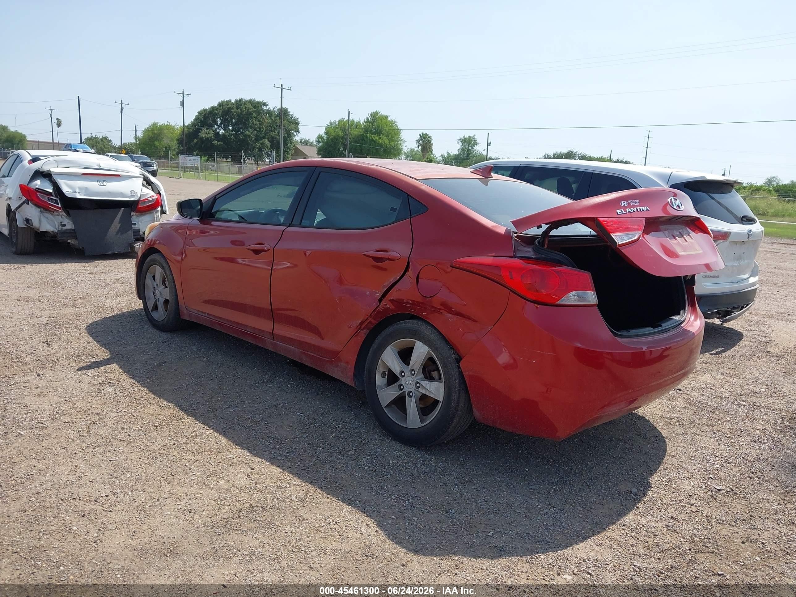 2012 Hyundai Elantra Gls (ulsan Plant) Red vin: KMHDH4AE6CU444990